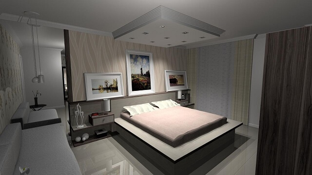 modelos de forro de gesso para sala pequena