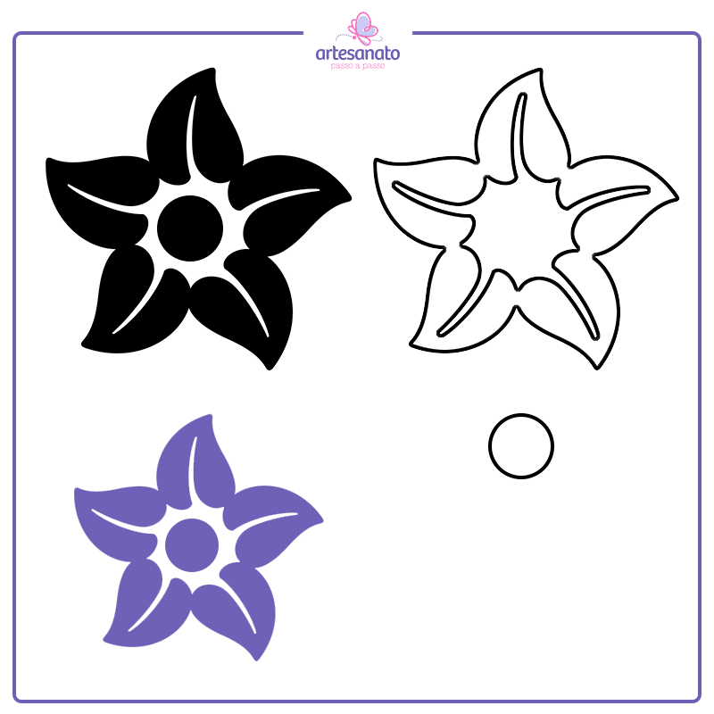 moldes de flores de eva para decoração