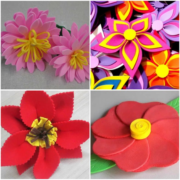 erros comuns ao usar moldes de flores de eva