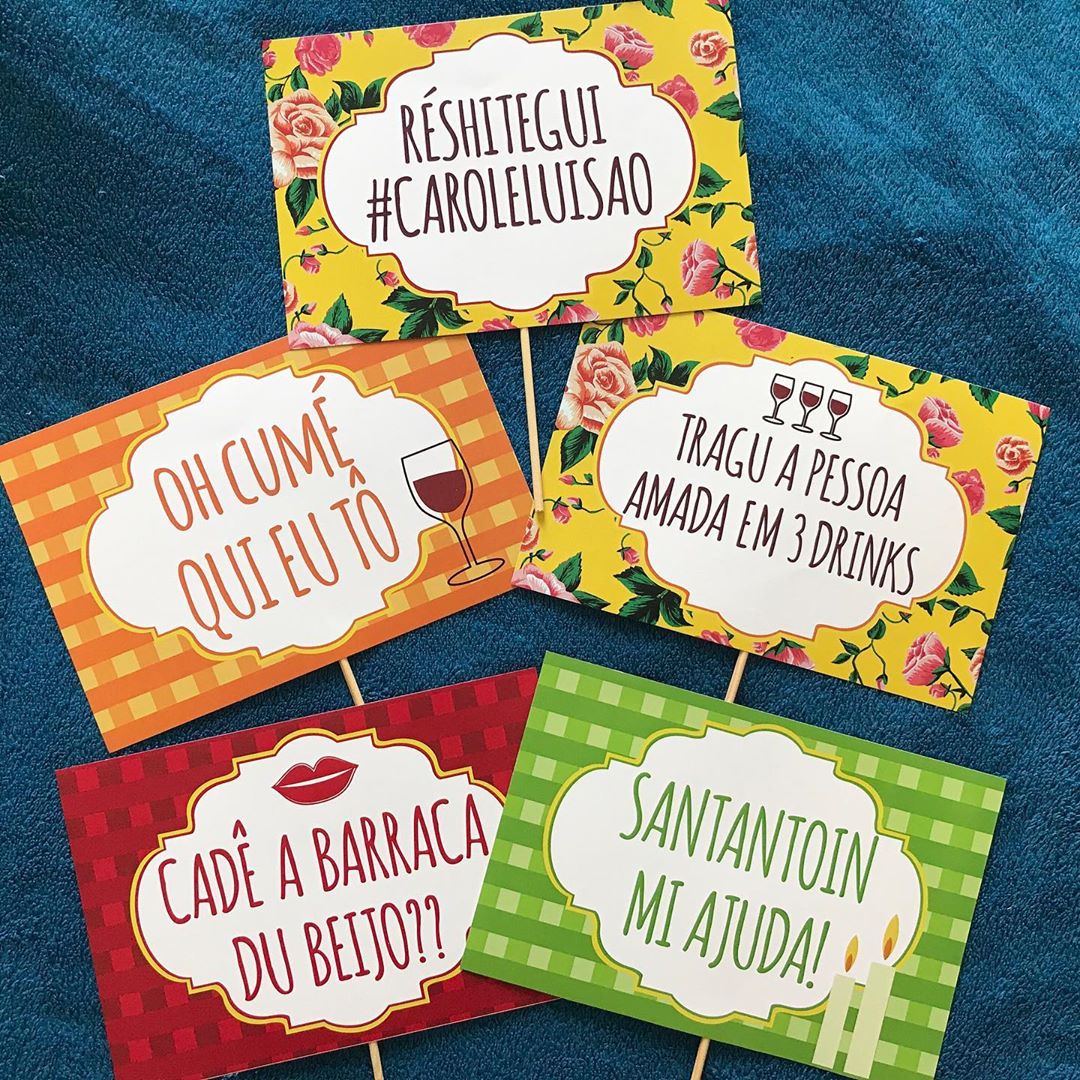ideias de plaquinhas divertidas para festa