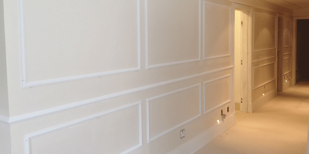 Moldura de gesso para sala