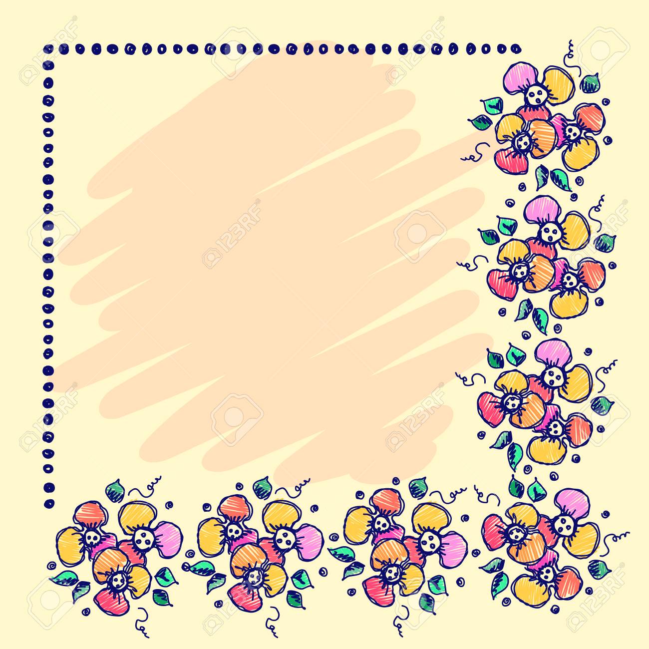 moldura para desenho em preto e branco