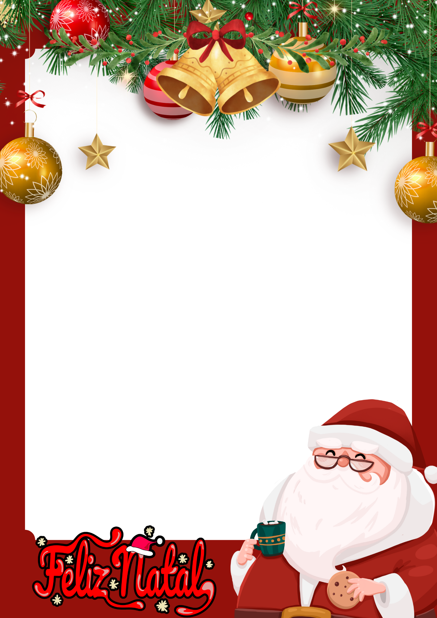 moldura de natal para fotos