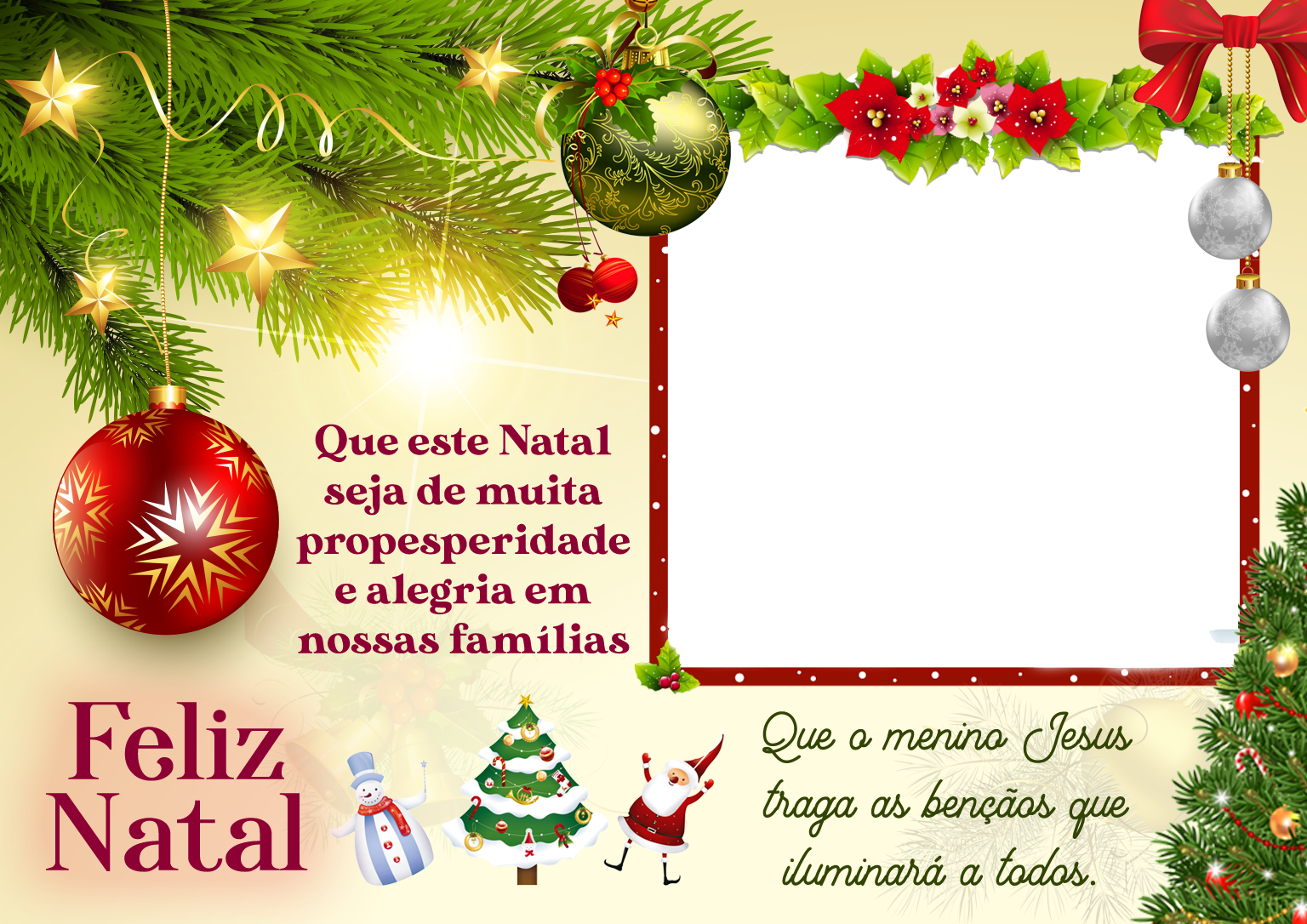 moldura de natal vetorial