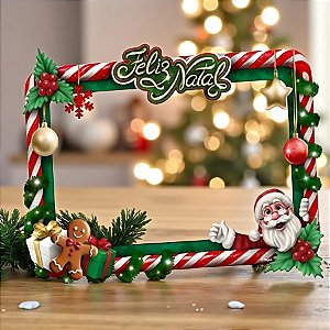 moldura de natal para redes sociais