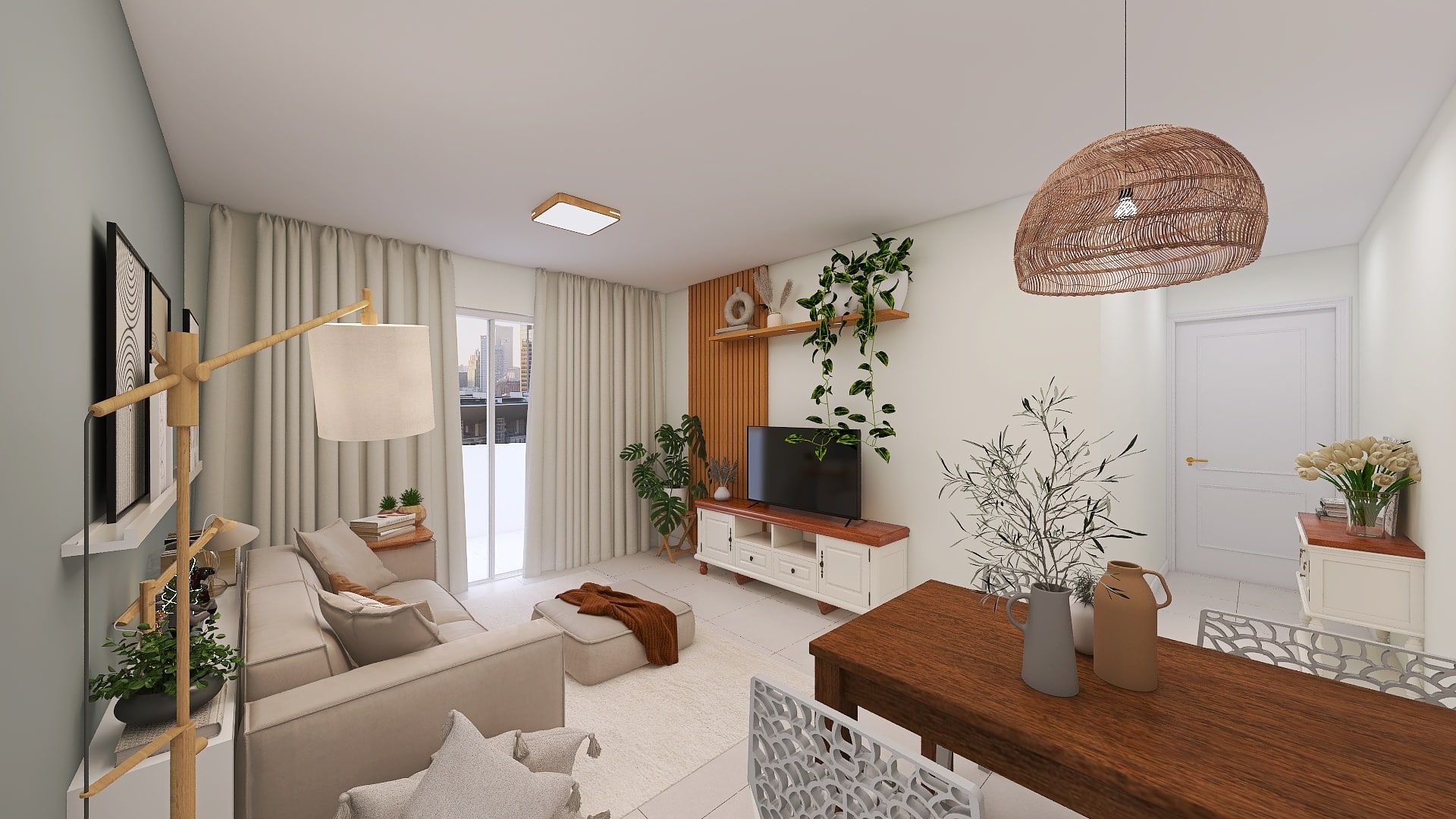 Tendências de Decoração 2025: Voil e Materiais Naturais em Destaque