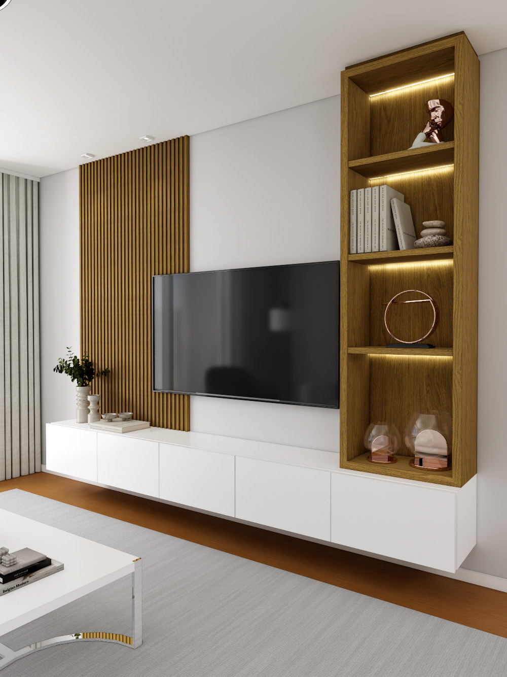 moveis para ambientes com voil