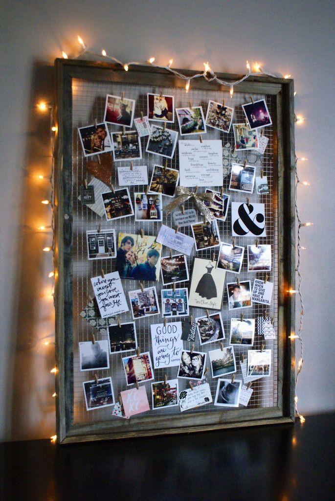 mural de fotos com molduras
