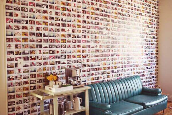 mural de fotos para quarto