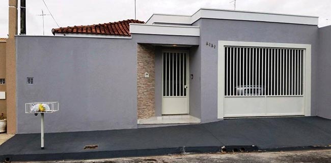 Muro cinza com cimento queimado