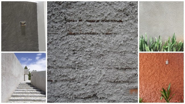 Muro cinza com grafiato