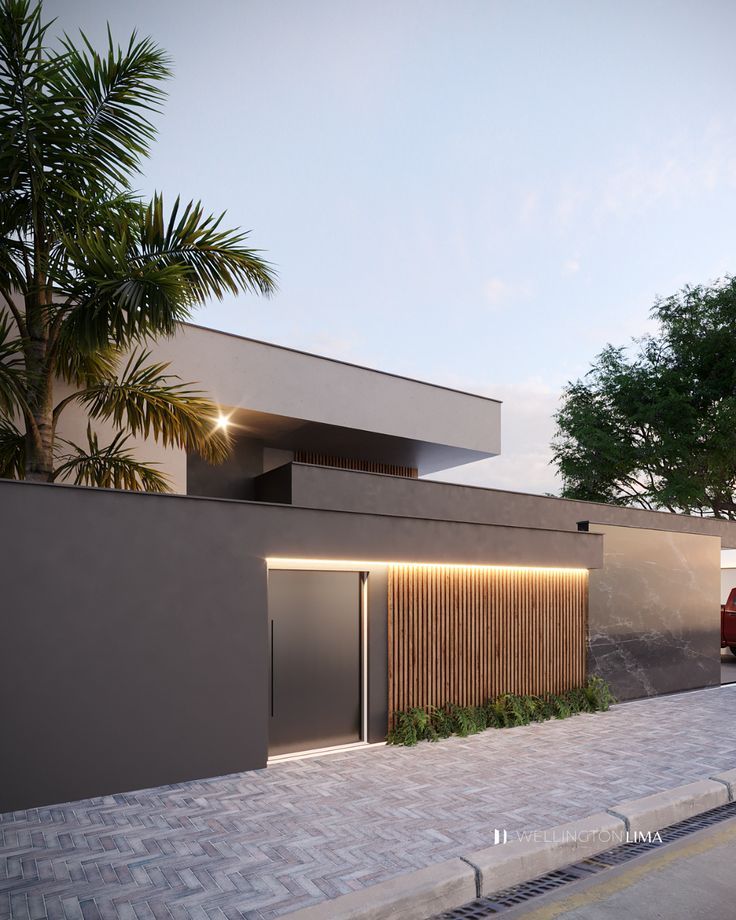 Muro cinza minimalista