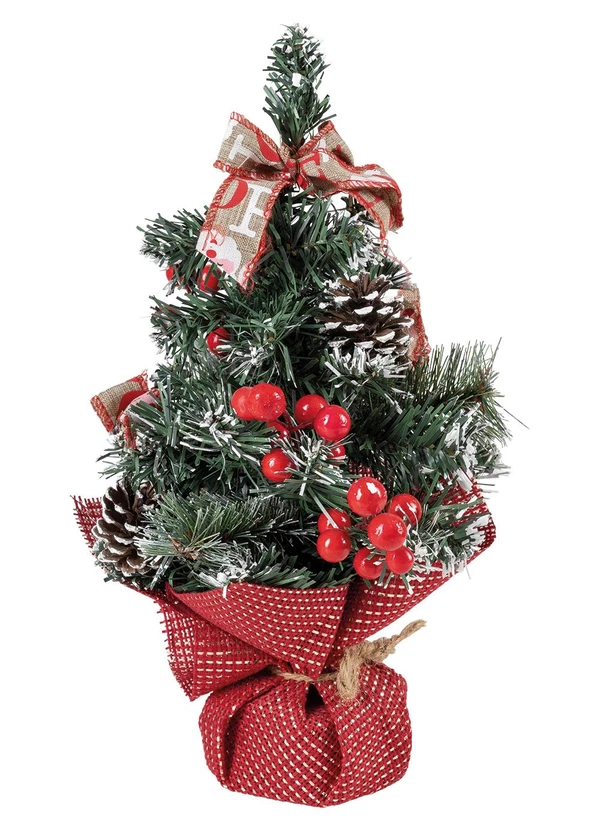 Decoração de árvore de natal pequena