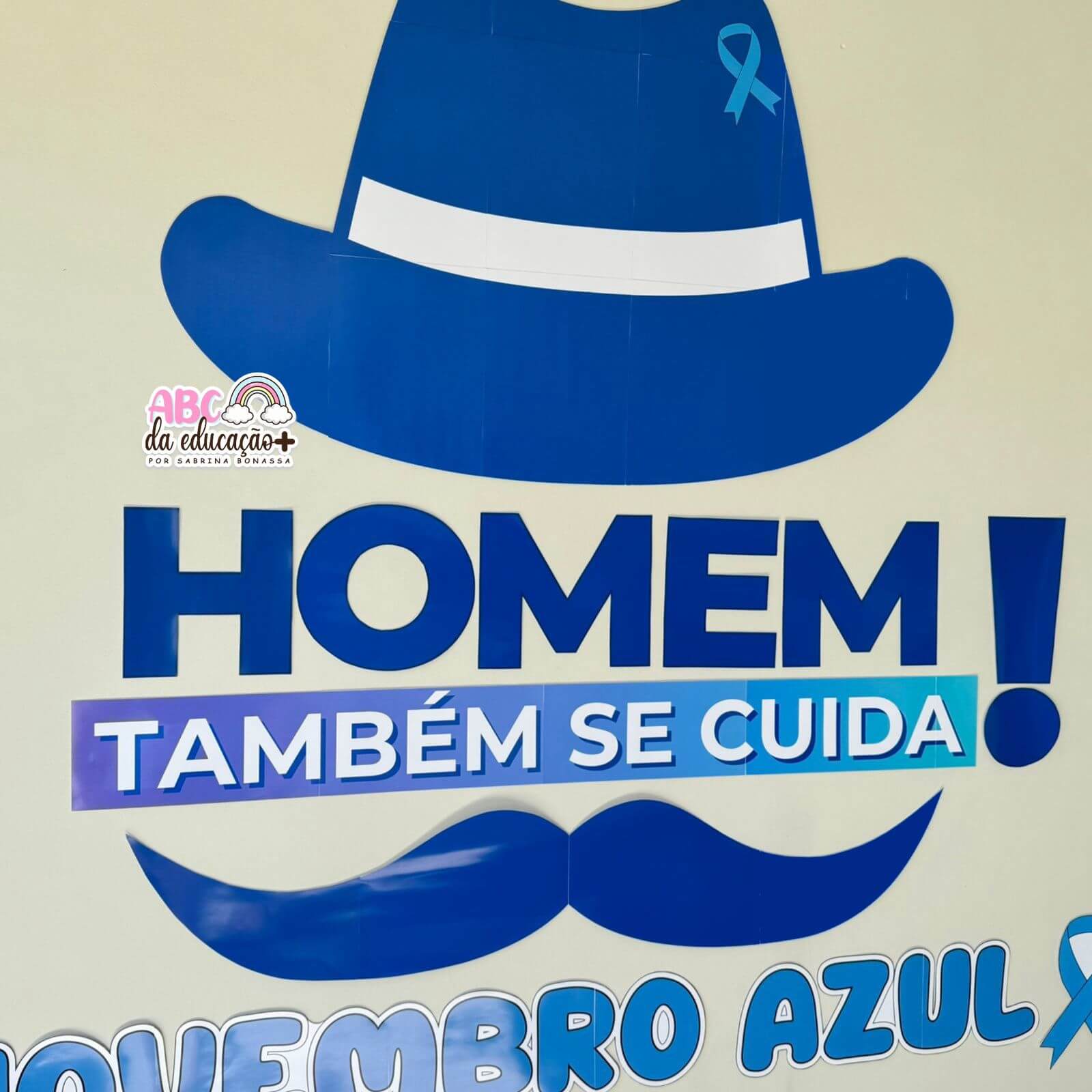 novembro azul decoração