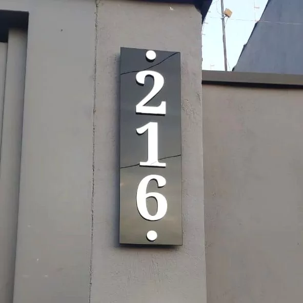 número de casa moderno