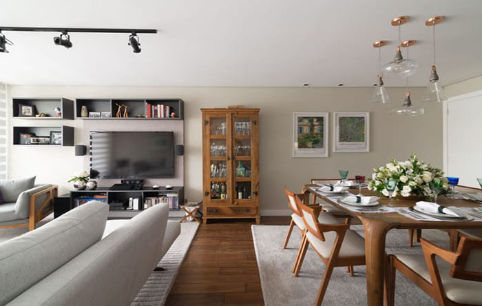 ideias de decoração para cristaleira moderna