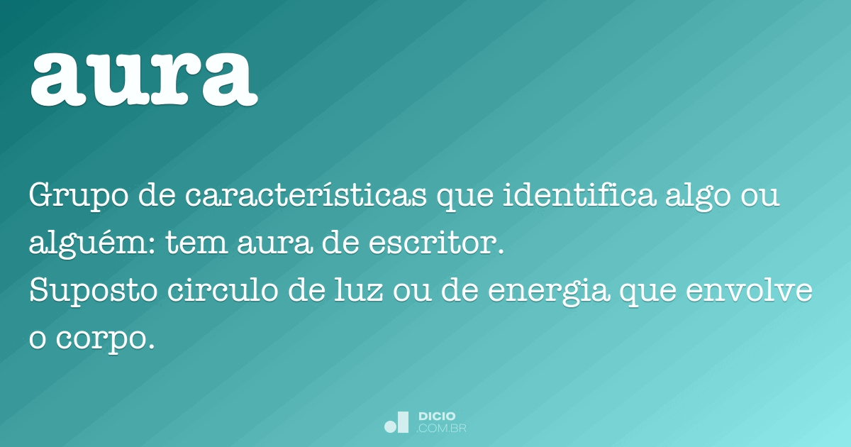 aura significado gíria