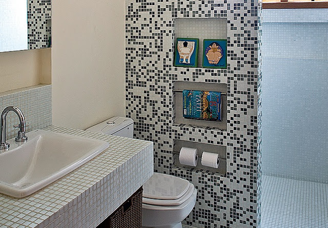 decoração banheiro com nicho