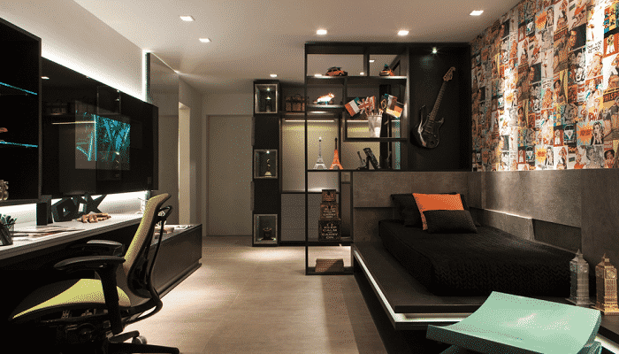 quanto custa decorar um quarto masculino moderno