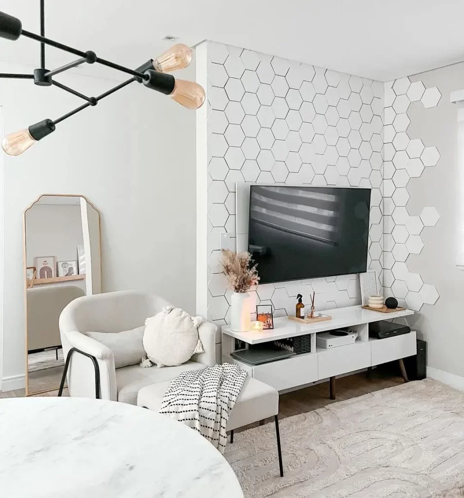 objetos de decoração para rack sala