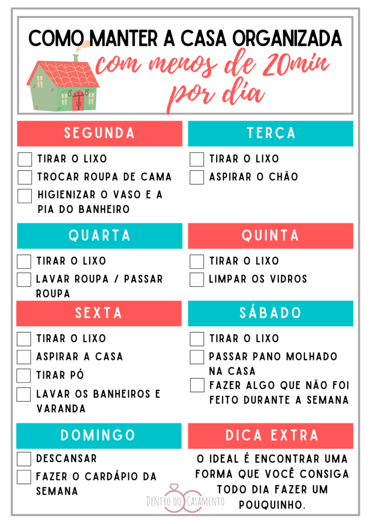 desapego e organização