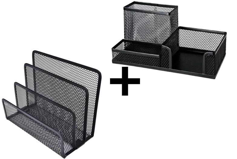 organizador de mesa com porta canetas