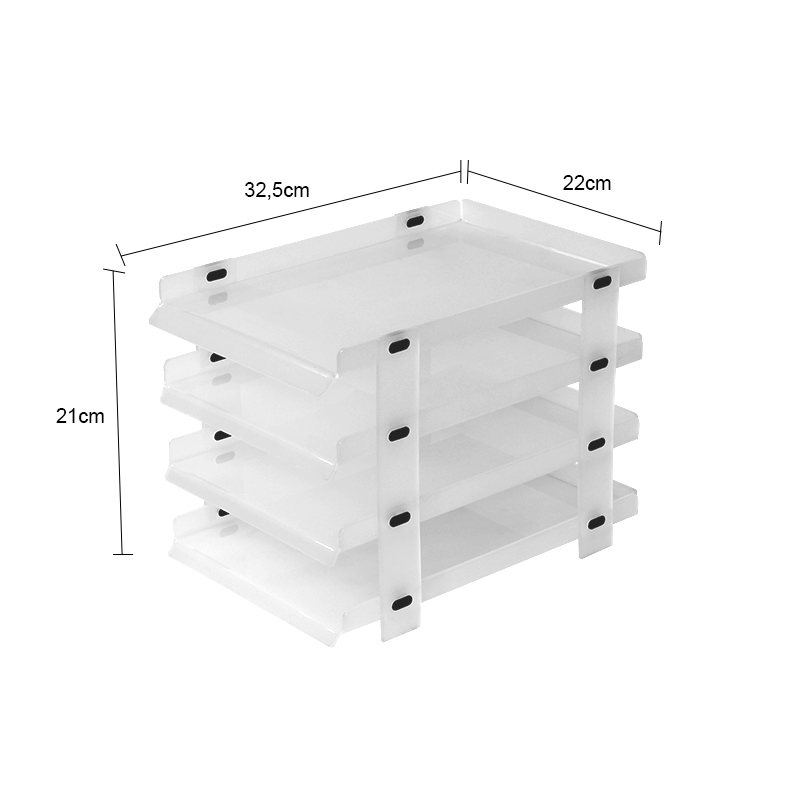organizador de mesa transparente