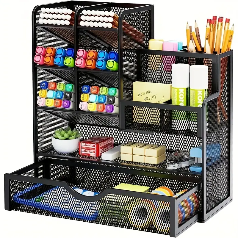 organizador de mesa preto