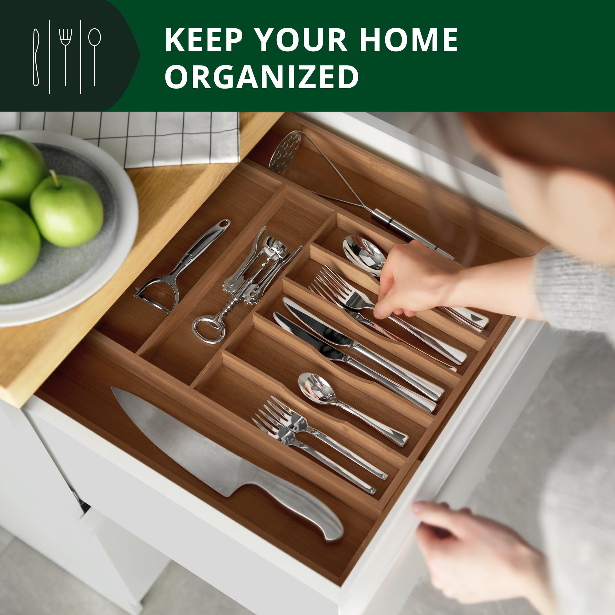 organizador de gaveta de talheres