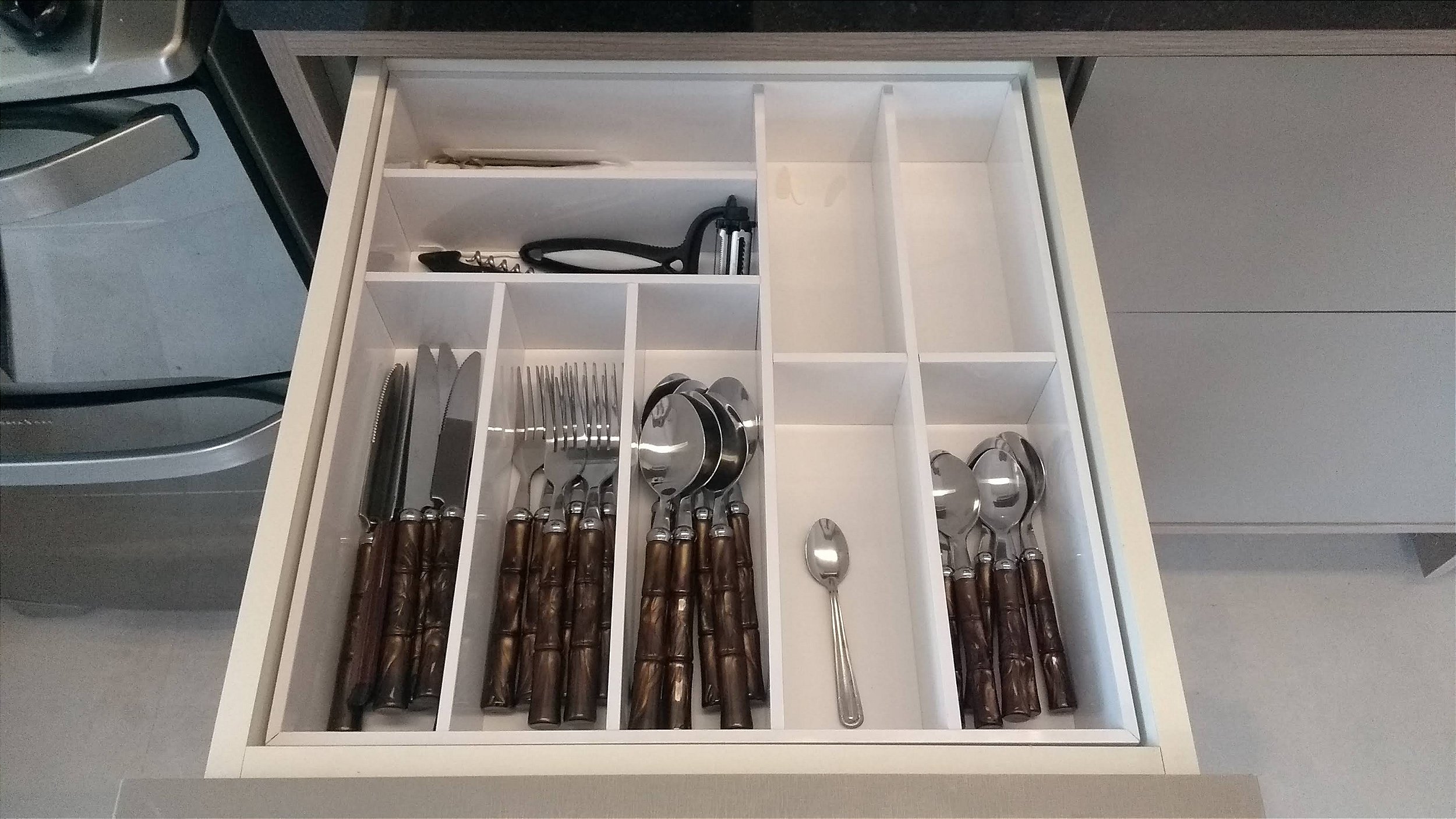 organizador de gaveta de talheres
