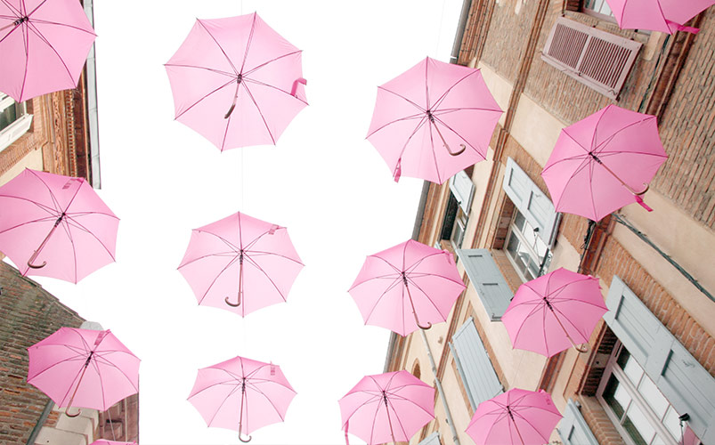 outubro rosa decoração