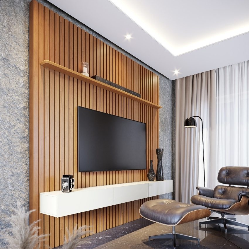 painel de madeira para decoração