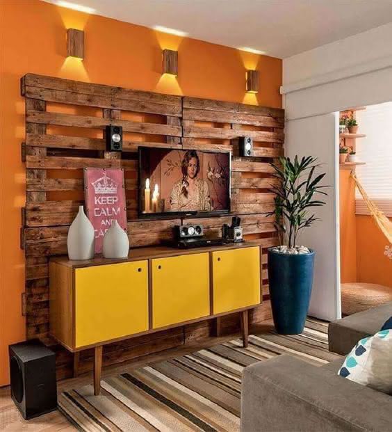 painel de pallet sustentável