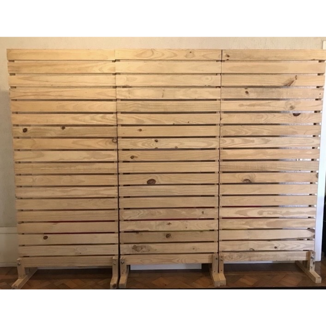 painel de pallet quadrado