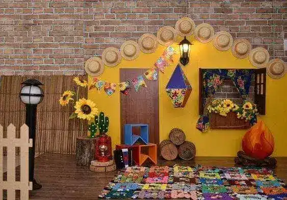painel decoração de festa junina para escola