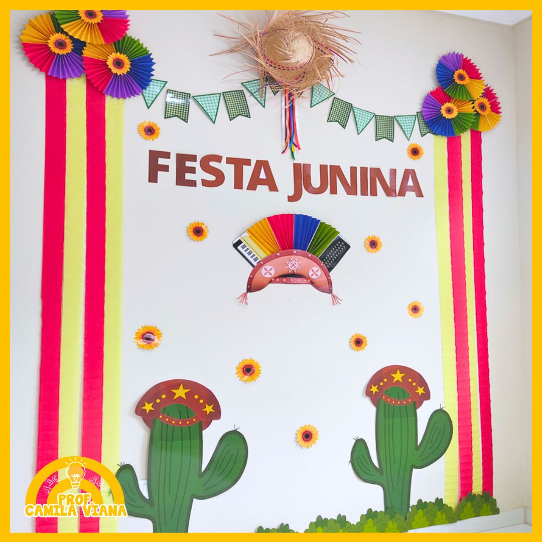 painel decoração de festa junina para escola
