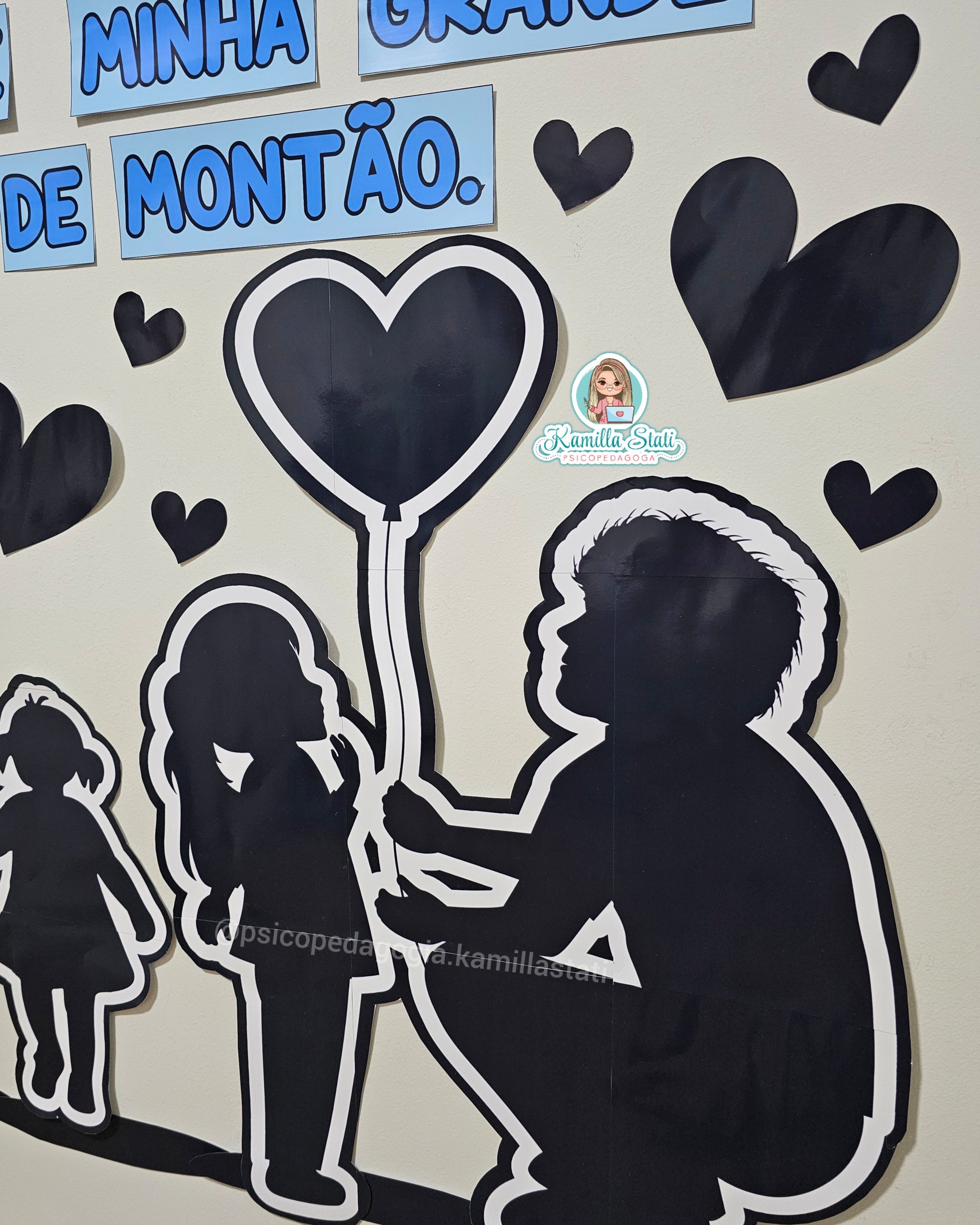 painel dia dos pais na igreja vs painel em casa