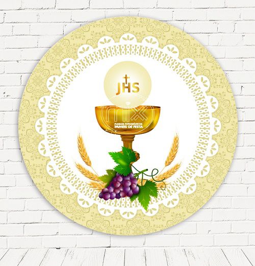 painel decoração primeira eucaristia
