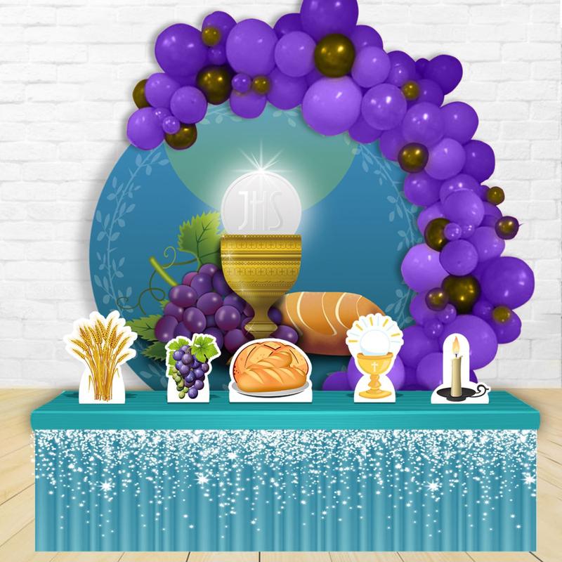 painel decoração primeira eucaristia