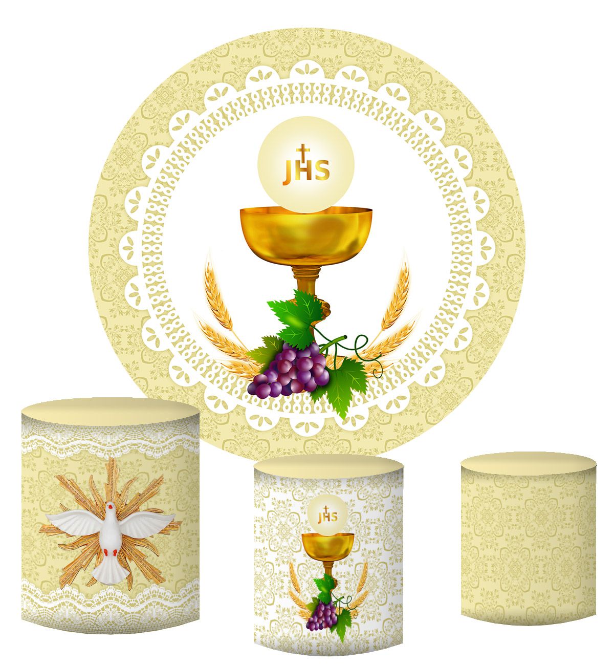 painel decoração primeira eucaristia