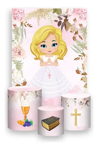 painel decoração primeira eucaristia