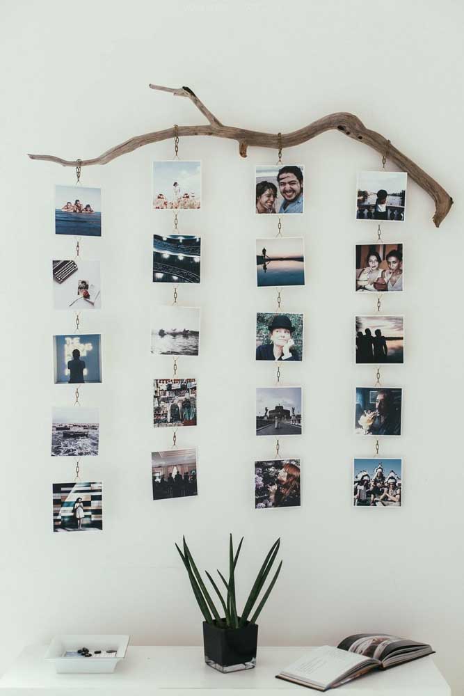 painel de fotos diy