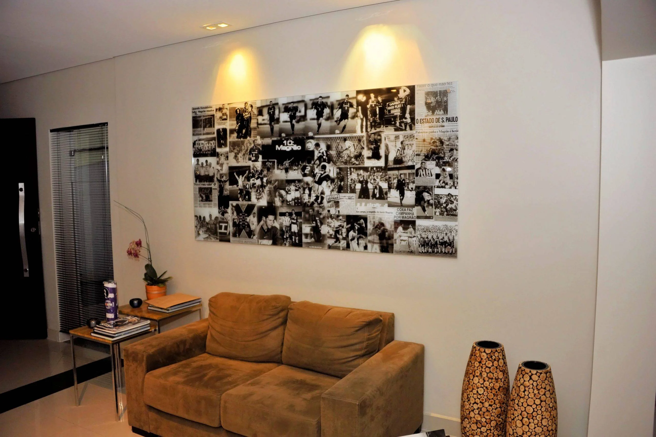painel de fotos magnético