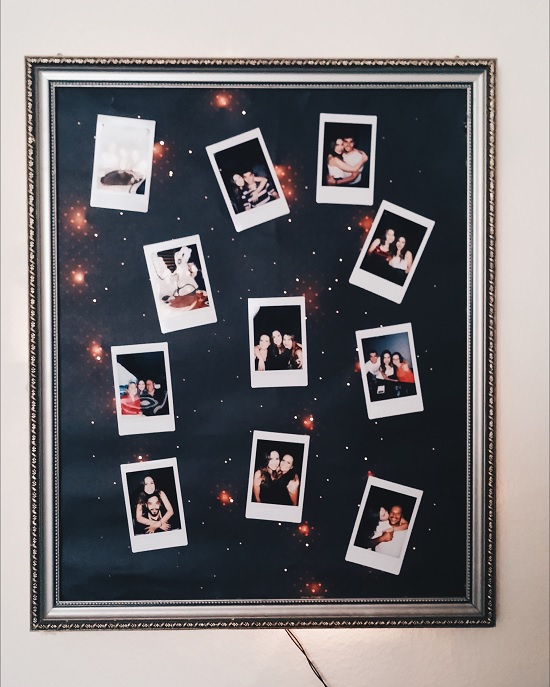 painel de fotos de cortiça