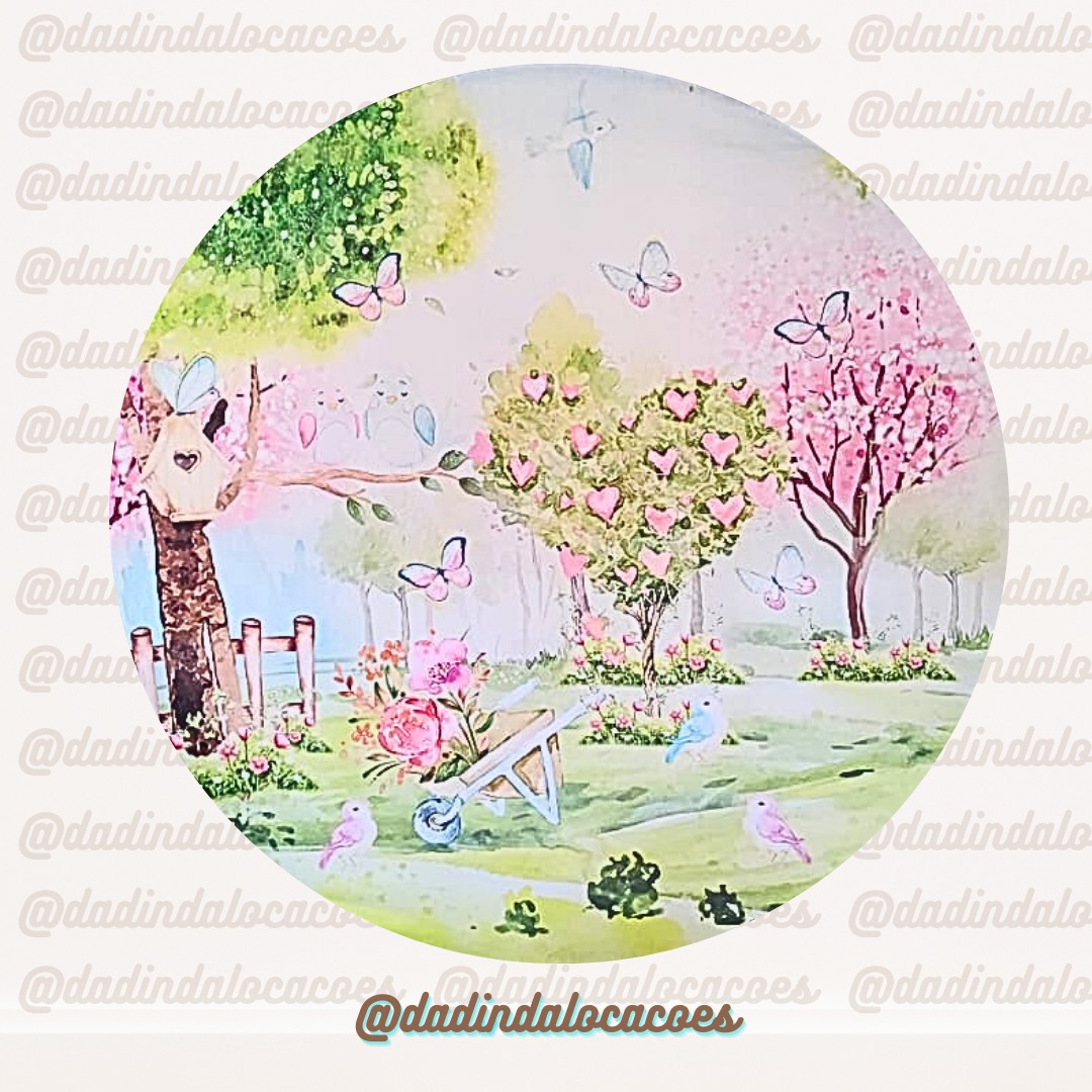 Painel Jardim Encantado para Festa Infantil