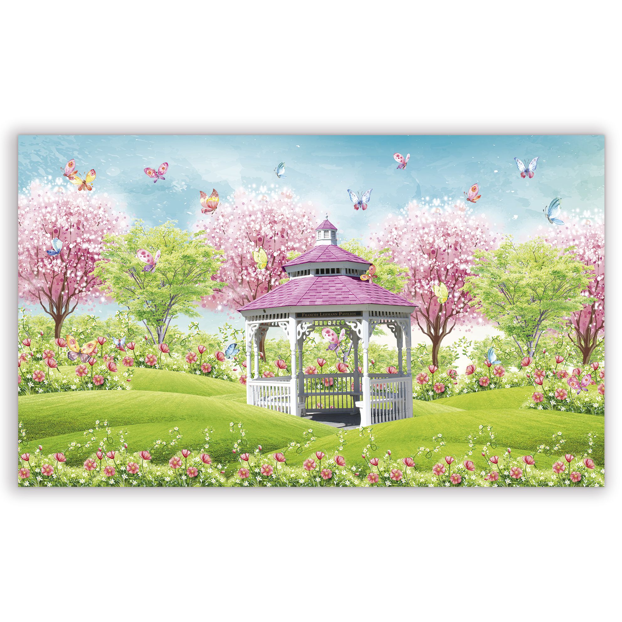 Painel Jardim Encantado Aquarela