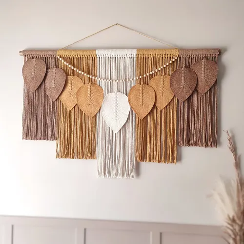 Tendências painel macramê