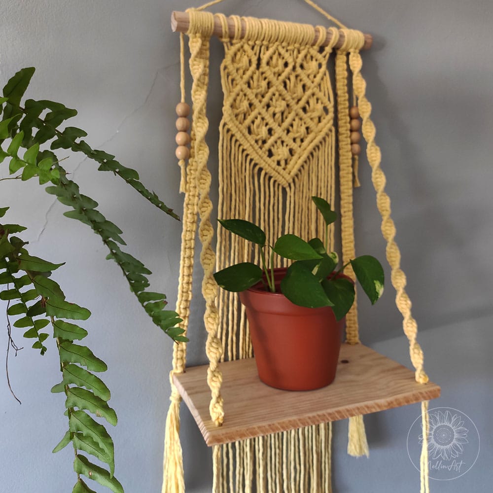 Painel macramê boho chic