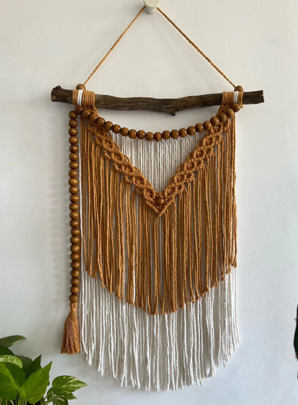 Painel macramê boho chic