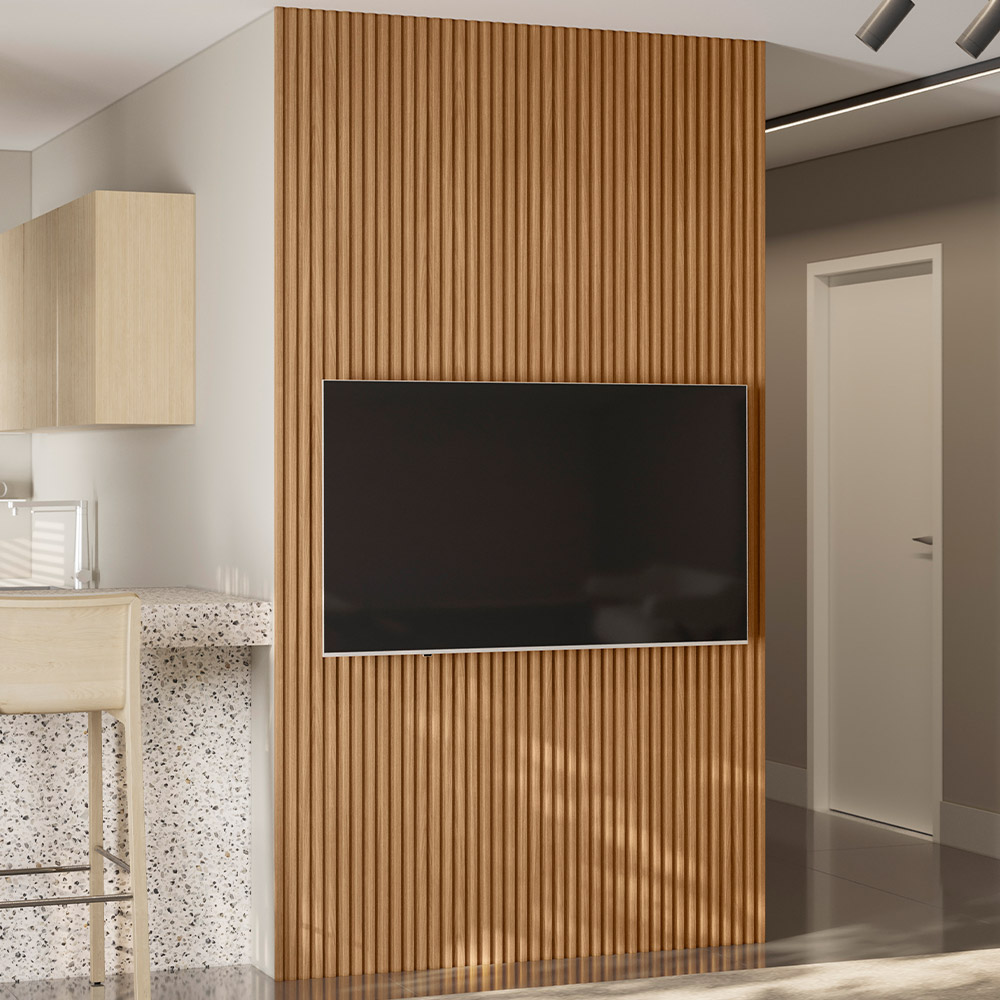 painel ripado branco